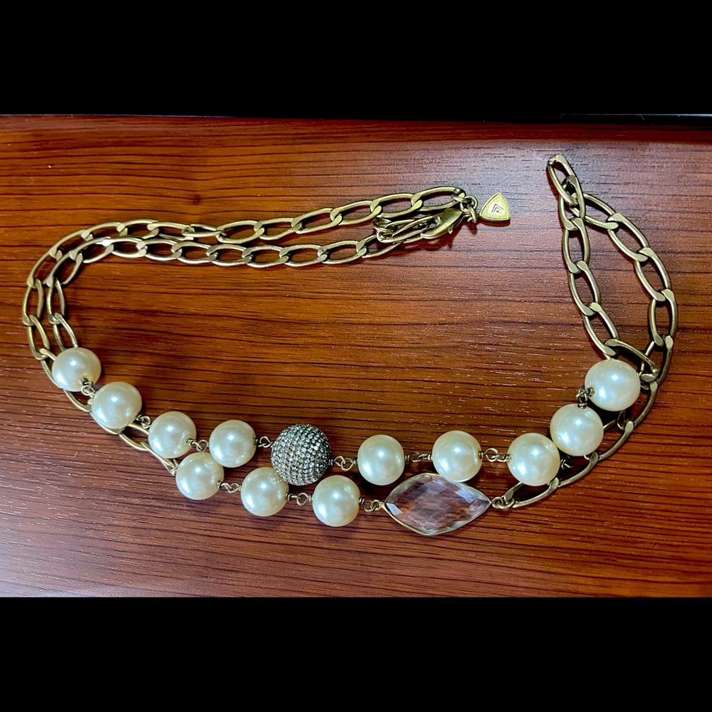 Silpada Glitz and Pearls 32” Necklace